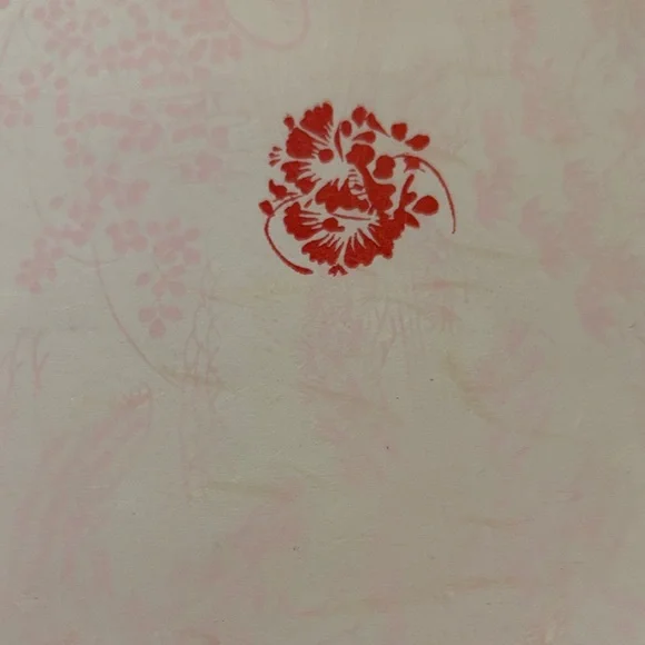 Pink Floral Stationery Japanese Calligraphy - Vintage - Picture 5 of 10